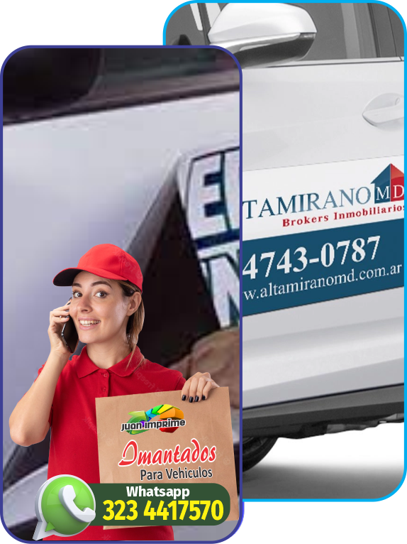 Juanimprime; Fabrica de publicidad imantada para vehiculos a nivel nacional